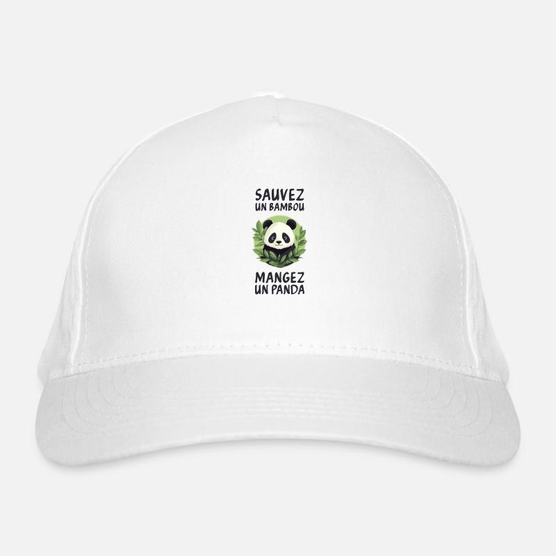 Save a bamboo, eat a panda. Organic Baseball Cap