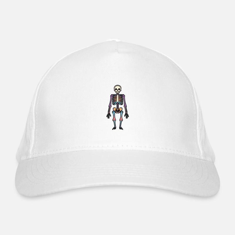 Skeleton Funny Halloween Funny Organic Baseball Cap