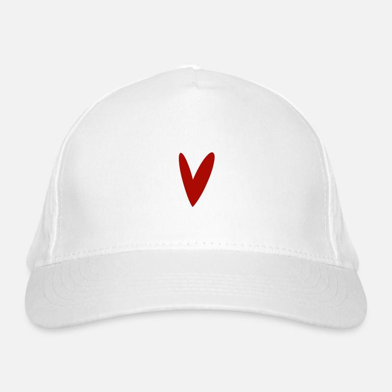 Herz Bio-Baseballkappe