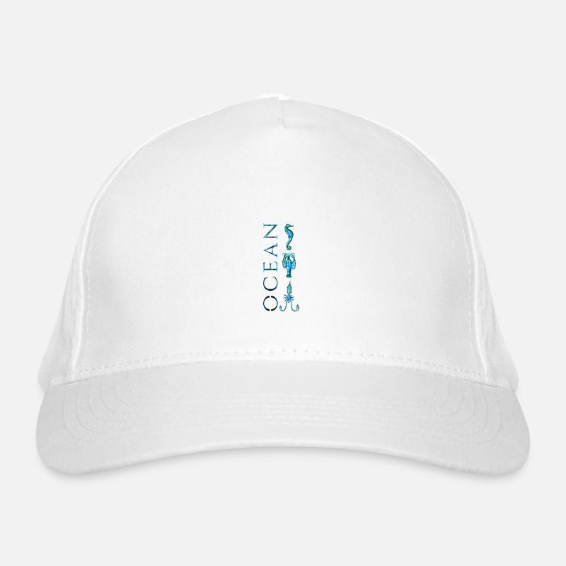 Océan animaux Casquette classique bio