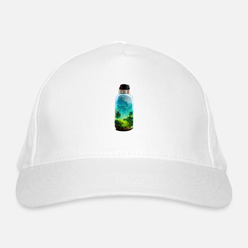 Bouteille avec une forêt Casquette classique bio