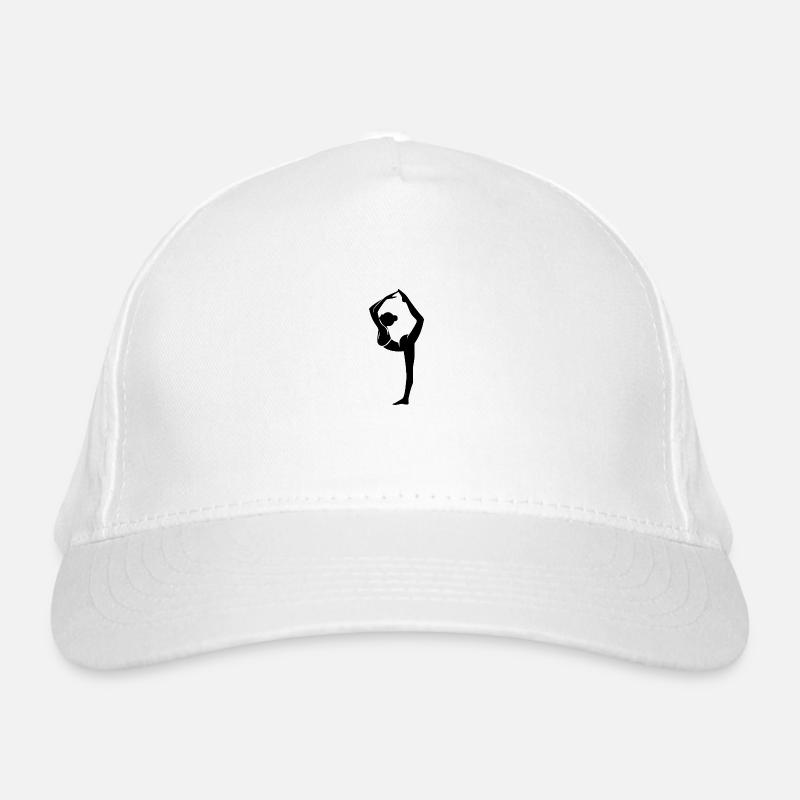 Artful Yoga Pose Stretching with Ease Organic Baseball Cap