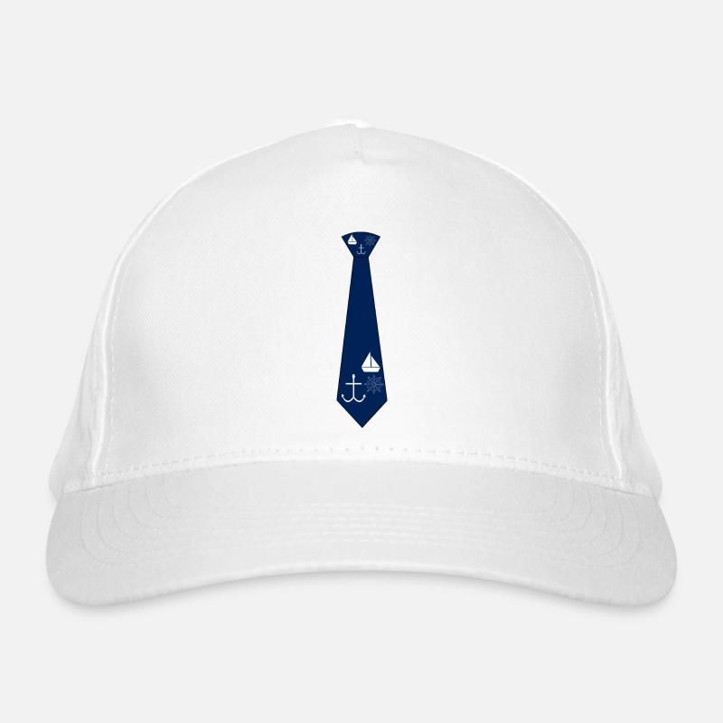 Tie with maritime design Organic Baseball Cap