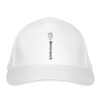 Steiermark - Bio-Baseballkappe - Weiß - Vorne
