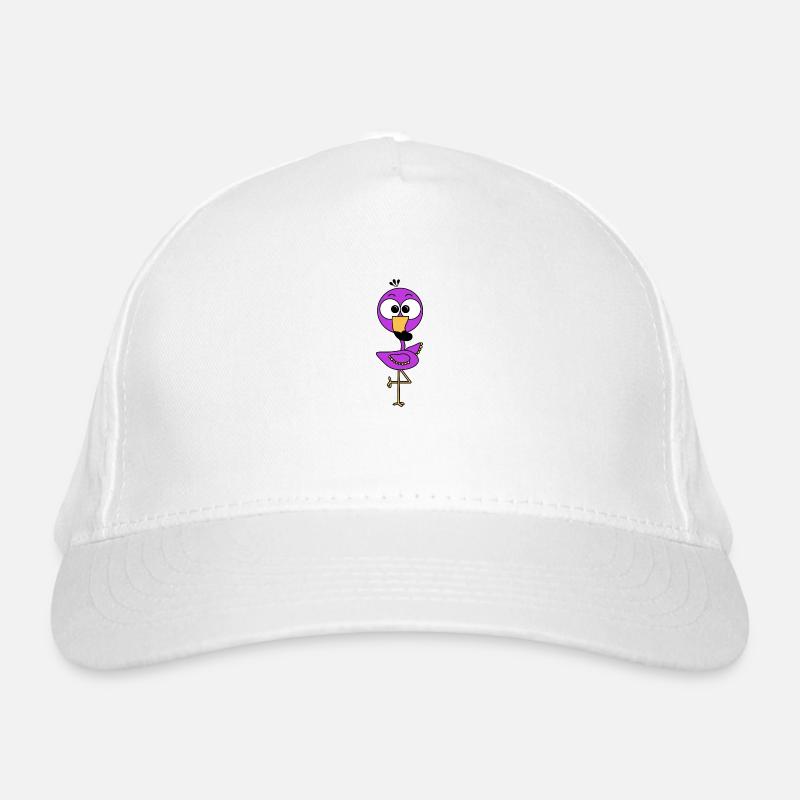 Flamingo Lila Bio-Baseballkappe