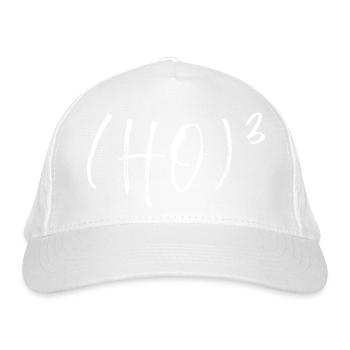 Ho Ho Ho - Bio-Baseballkappe - Weiß - Vorne