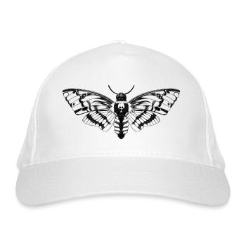 Totenkopfschwärmer / Acherontia atropos / Motte - Bio-Baseballkappe - Weiß - Vorne