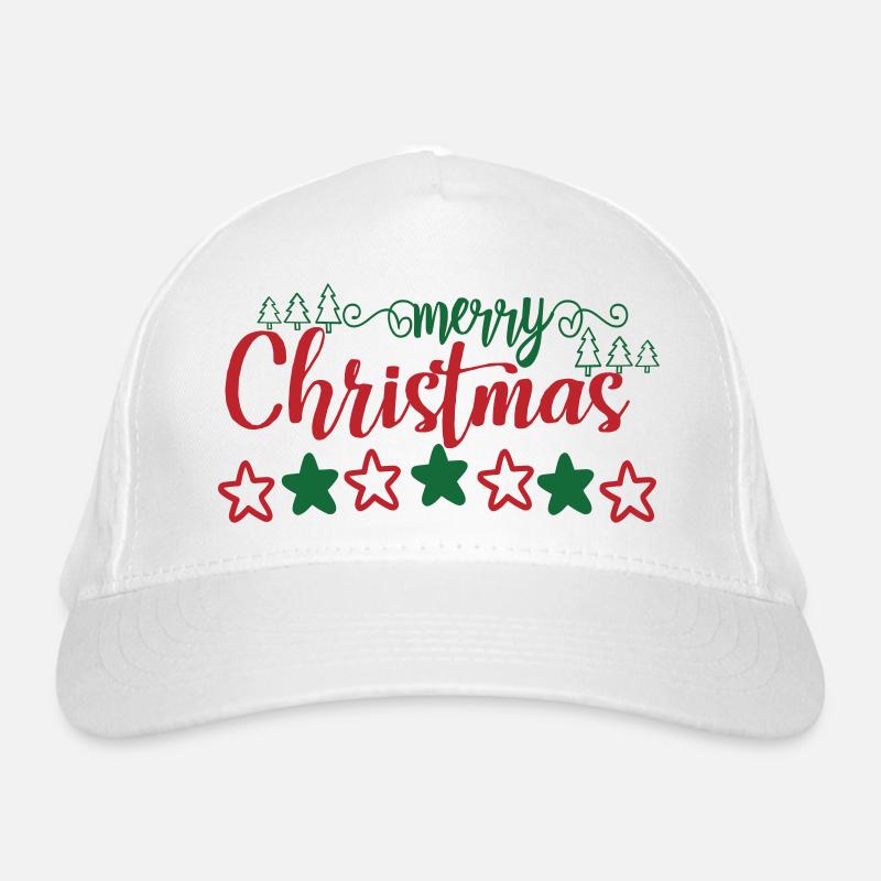 Merry Christmas Organic Baseball Cap