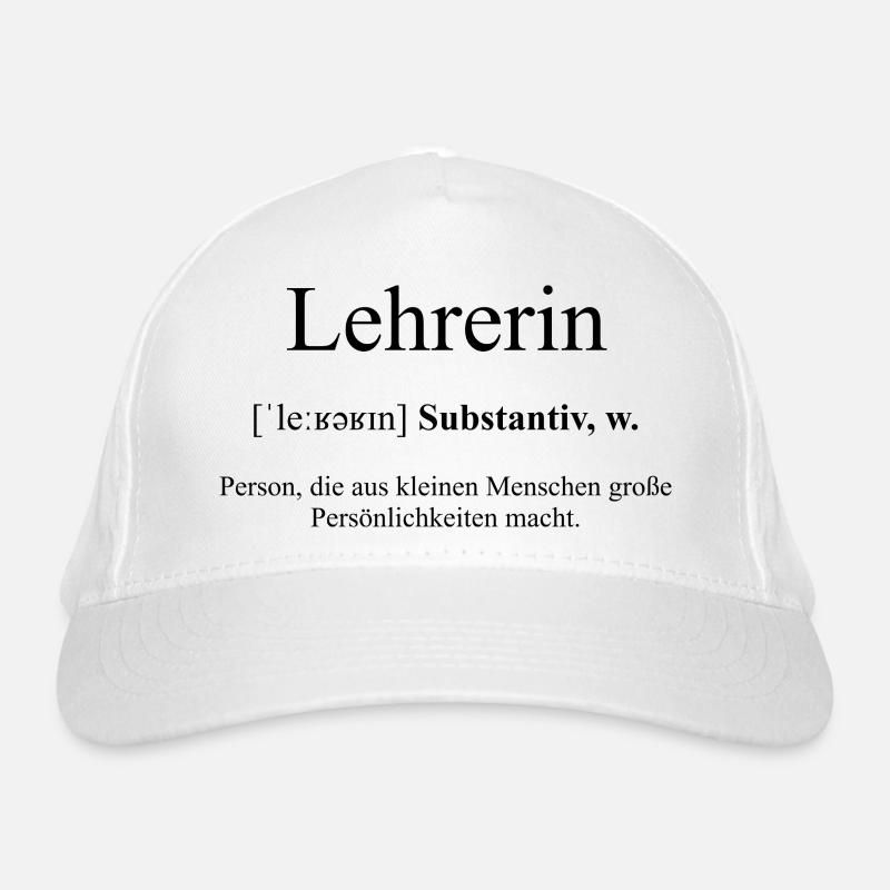 Lehrerin Definition Dictionary Bio-Baseballkappe