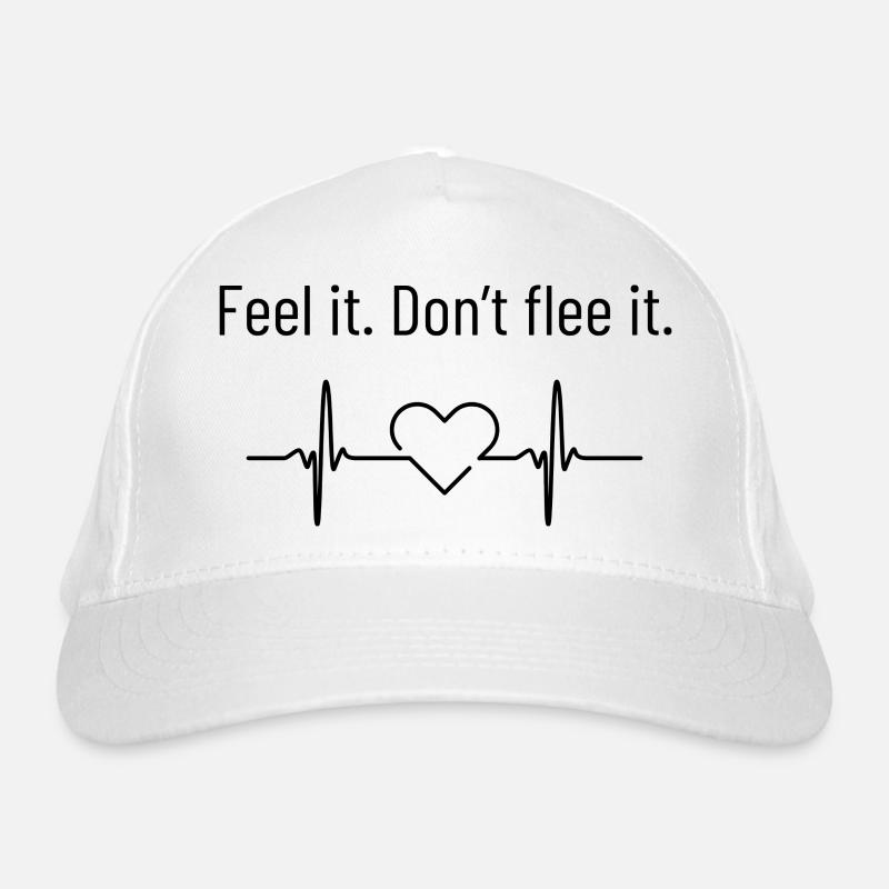 Feel it - Organic Baseball Cap - white
