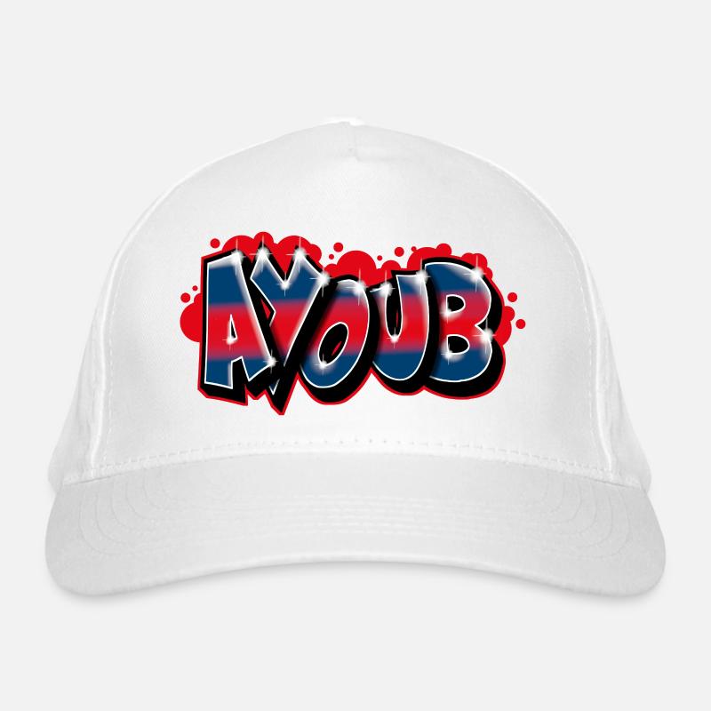 Graffiti Prénom AYOUB Casquette classique bio
