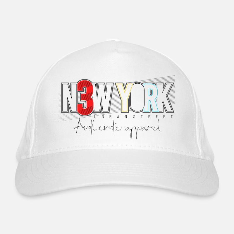 Urbain NYC Skyline Design abstrait Casquette classique bio