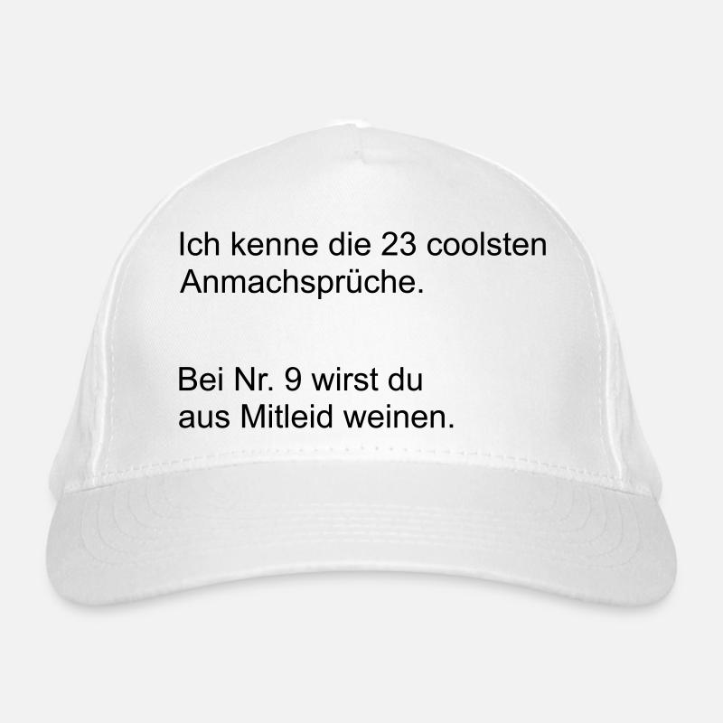 Die coolsten Anmachsprueche Bio-Baseballkappe