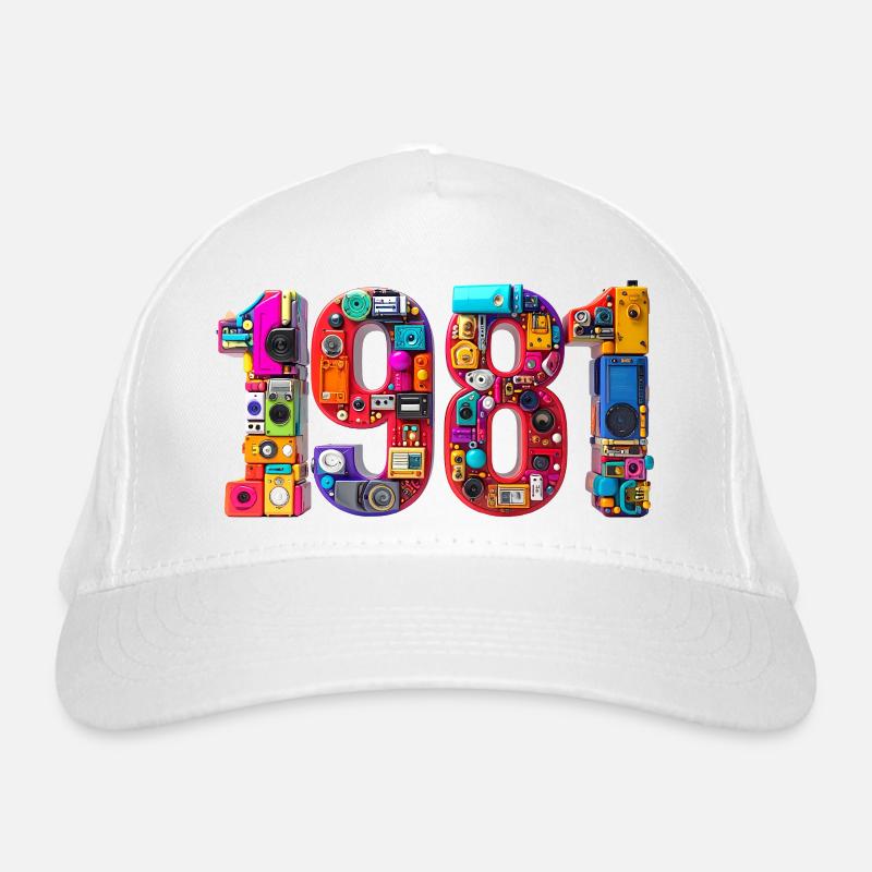 1981 – Geburtsdatum, Abitur, Hochzeit, Geburt Bio-Baseballkappe