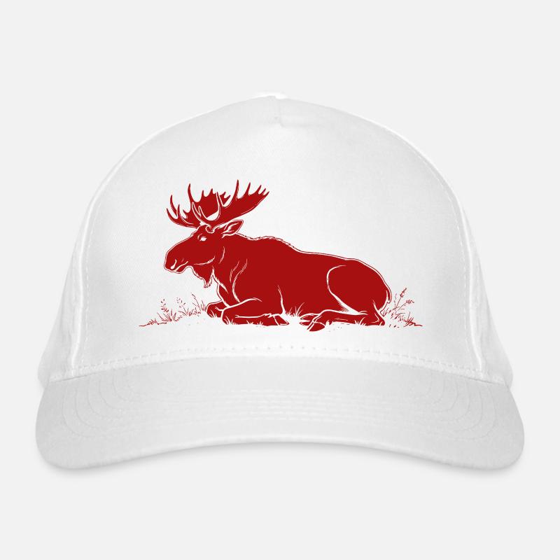 Elch Bio-Baseballkappe