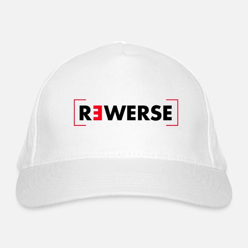 Reverse - Schriftzug Bio-Baseballkappe