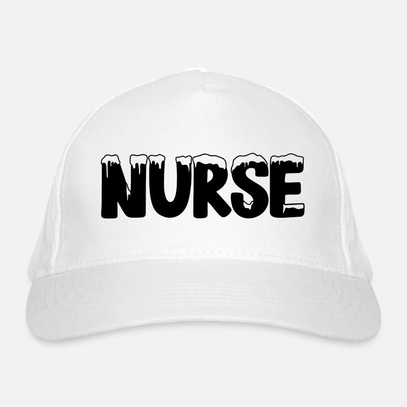 Texte Glace Costume De Noël Infirmière Casquette classique bio