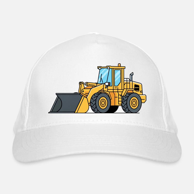 Radlader Baumaschine Bio-Baseballkappe