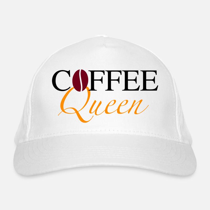 Coffee Queen mit Bohne Bio-Baseballkappe