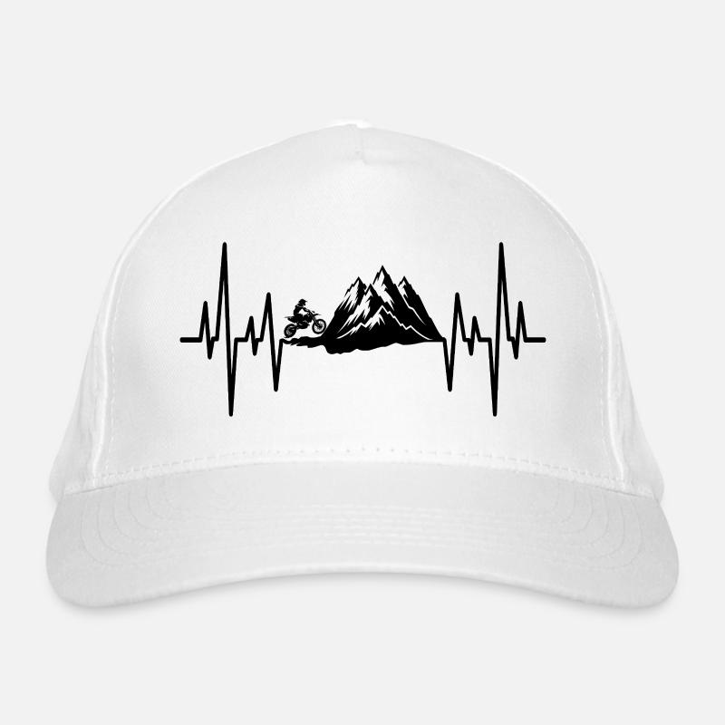 Mountain Motocross Heartbeat Organic Baseball Cap