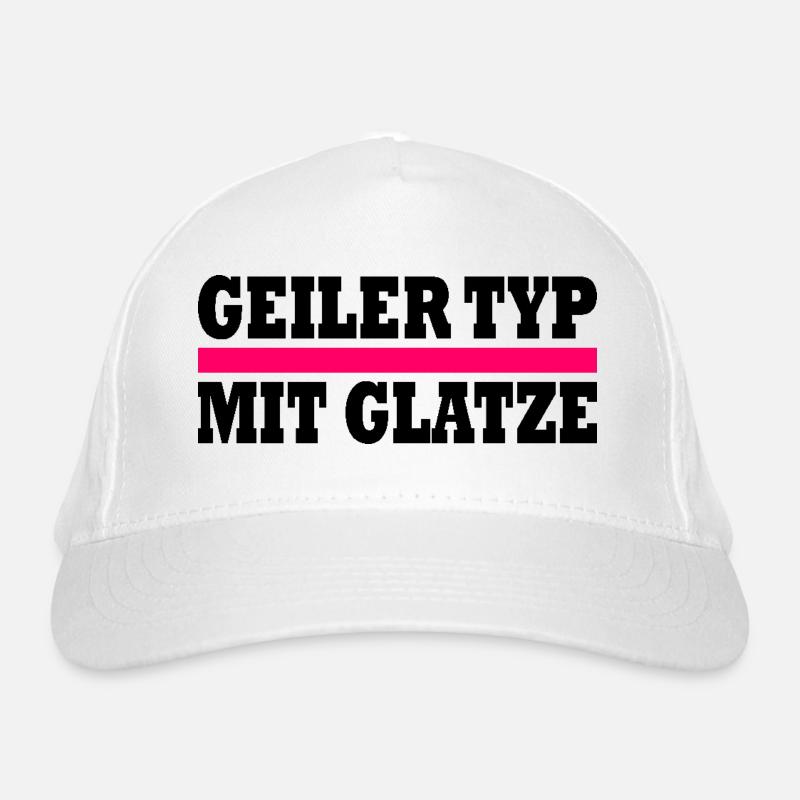 geiler typ mit glatze Bio-Baseballkappe