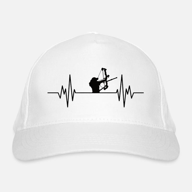 Bogenschießen Archery Herzschlag Bio-Baseballkappe