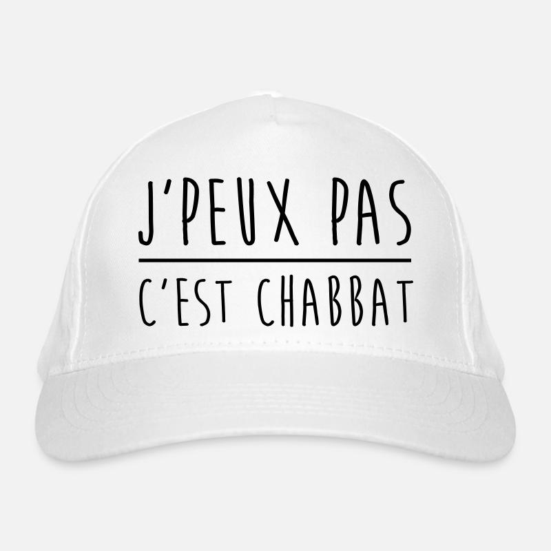 Je peux pas c'est chabbat Casquette classique bio