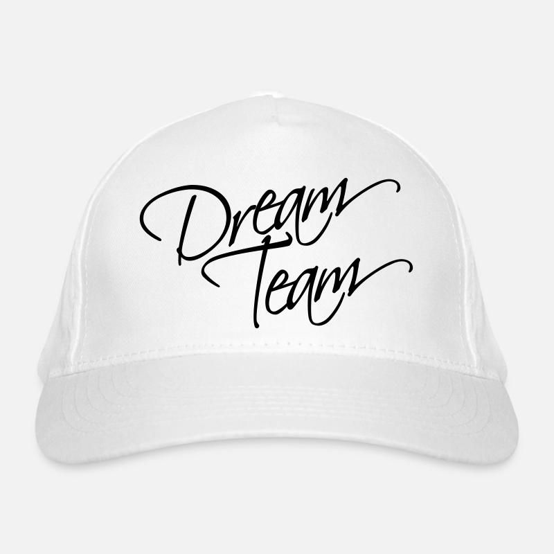 Text writing friends love couple couples dream tea Organic Baseball Cap