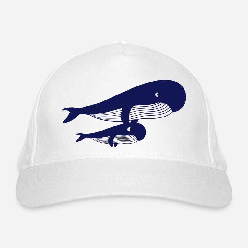 Conception de baleine bleue maman Casquette classique bio