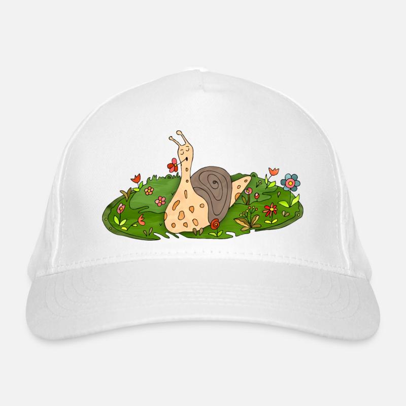 Schnecke Bio-Baseballkappe