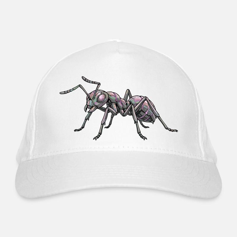 Futuristic Robot Ant Purple Pink Ant Organic Baseball Cap