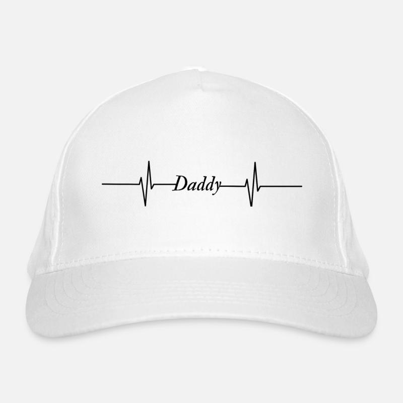 Daddy, Daddy Heartbeat Organic Baseball Cap