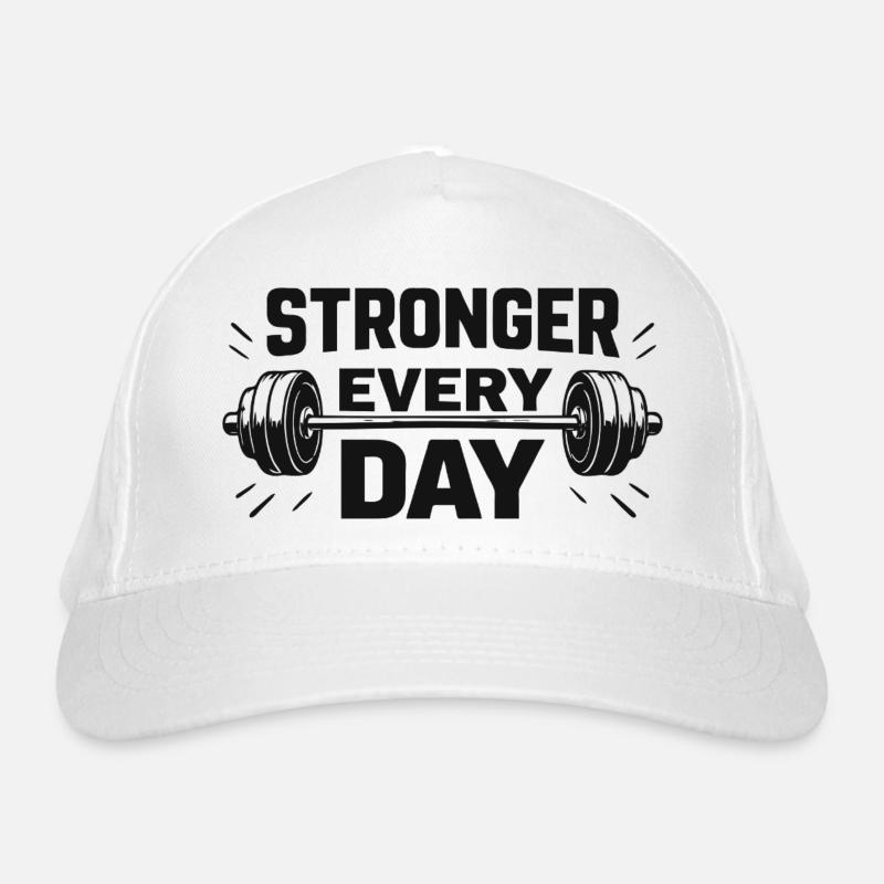 Stronger every day Organic Baseball Cap