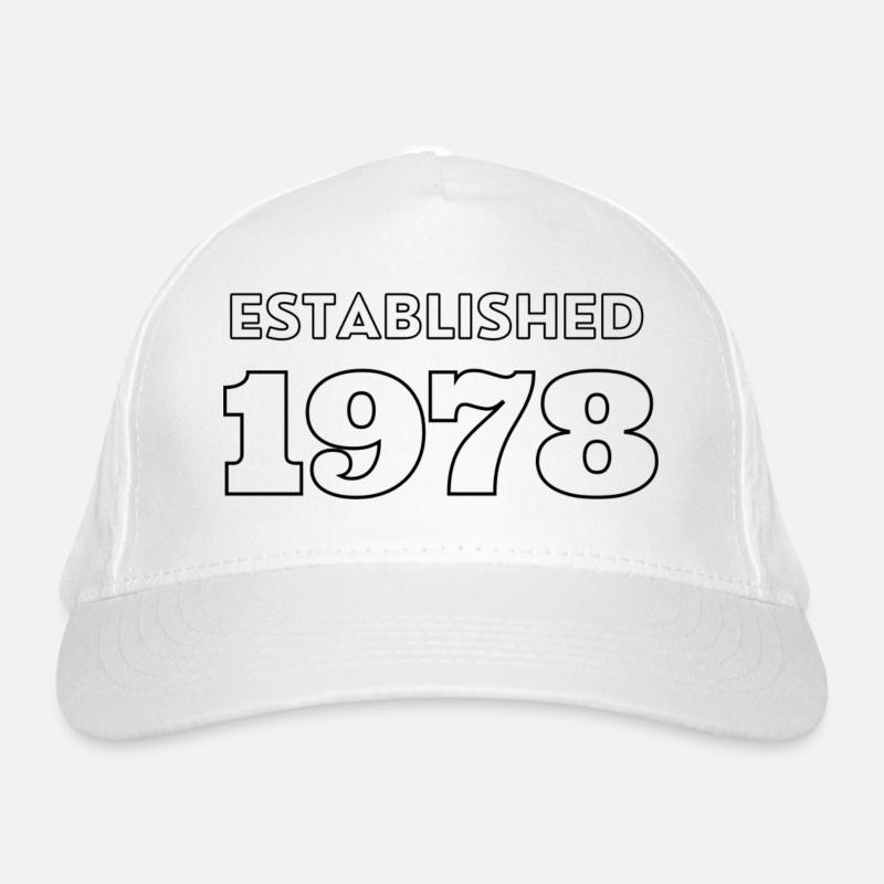 Established 1978 - Feier dein Geburtsjahr Bio-Baseballkappe