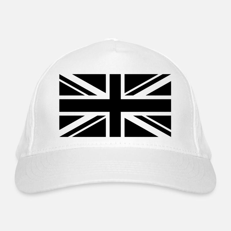 England Fahne einfarbig Bio-Baseballkappe