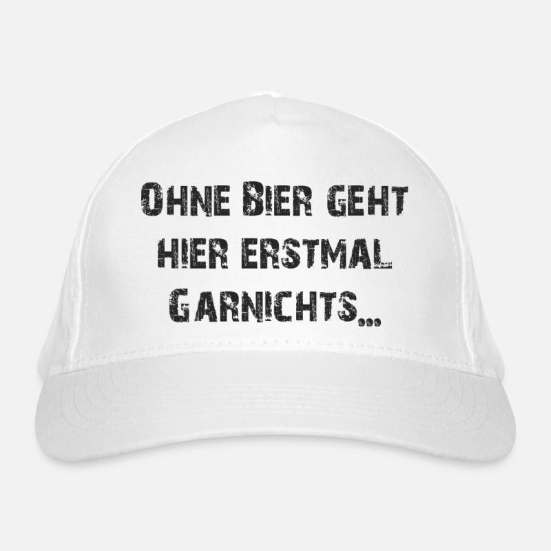 ohne Bier Bio-Baseballkappe