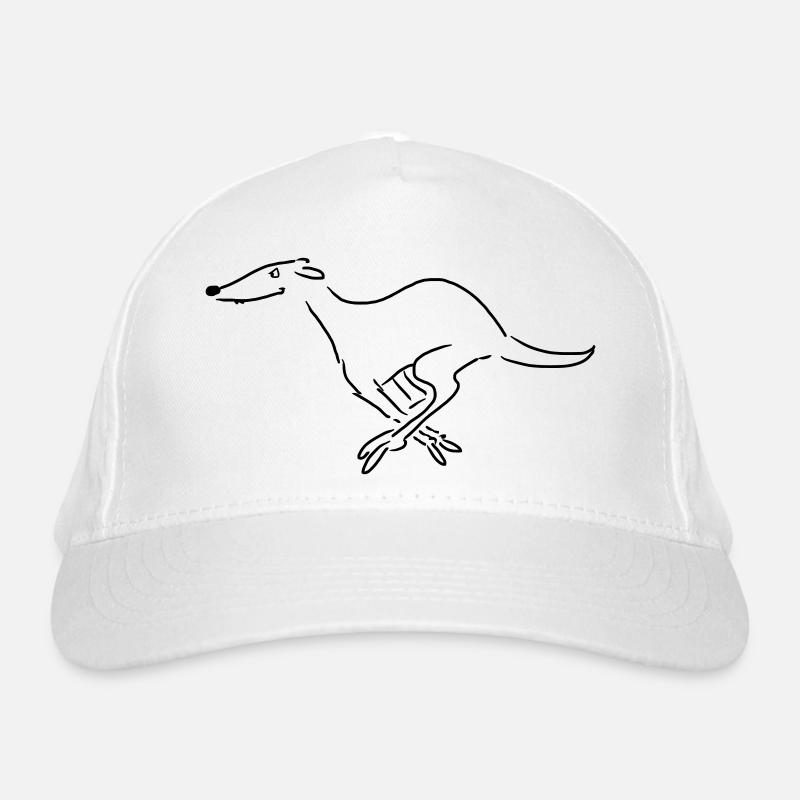 Windhund - Bio-Baseballkappe - Weiß