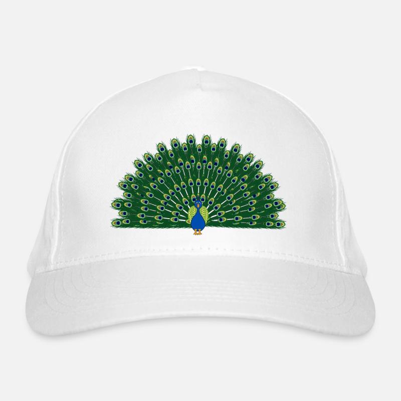 Peafowl 3 Organic Baseball Cap
