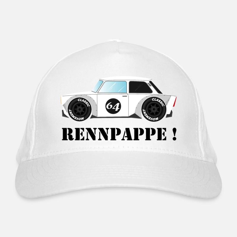 RENNPAPPE! Retro Rallye Auto Design Bio-Baseballkappe