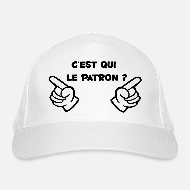cest_qui_le_parton? Chef-an-Kopf Bio-Baseballkappe