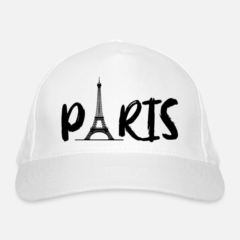 Paris mit Eifelturm Bio-Baseballkappe