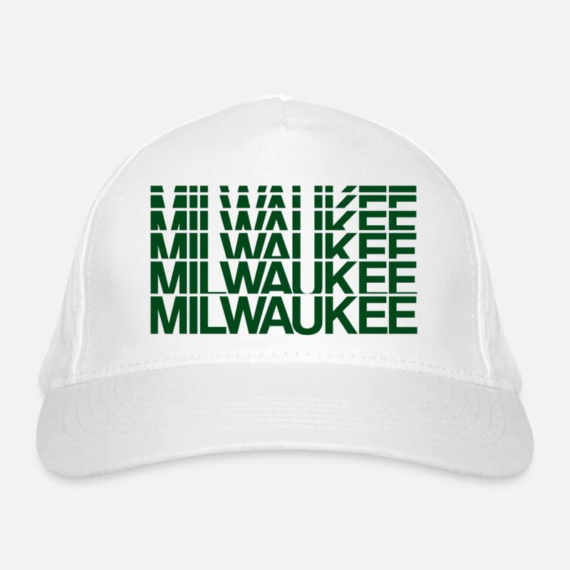 Milwaukee Grid Pattern Organic Baseball Cap
