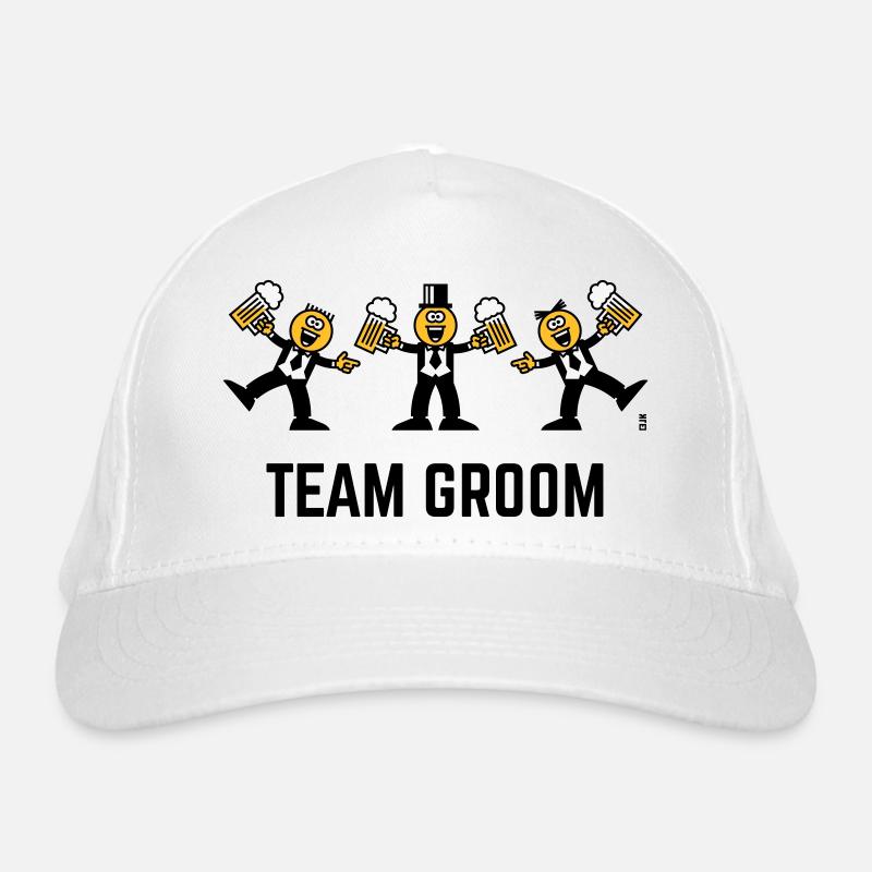 Team-Bräutigam (Junggesellenabschied, Karikatur, Tanz, 3C, B) Bio-Baseballkappe