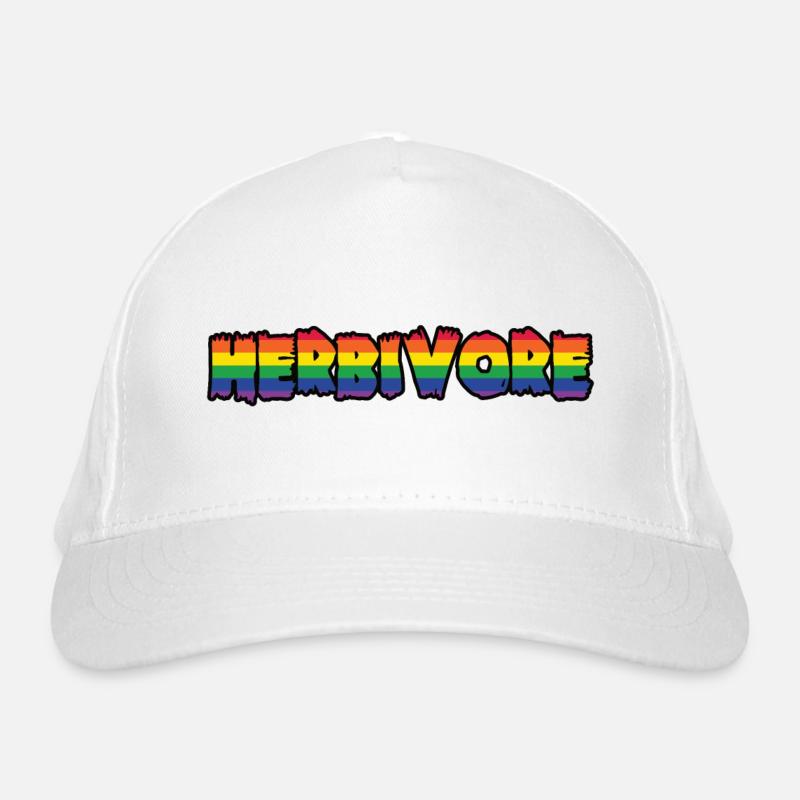 Herbivore Regenbogen Vegan Bio-Baseballkappe
