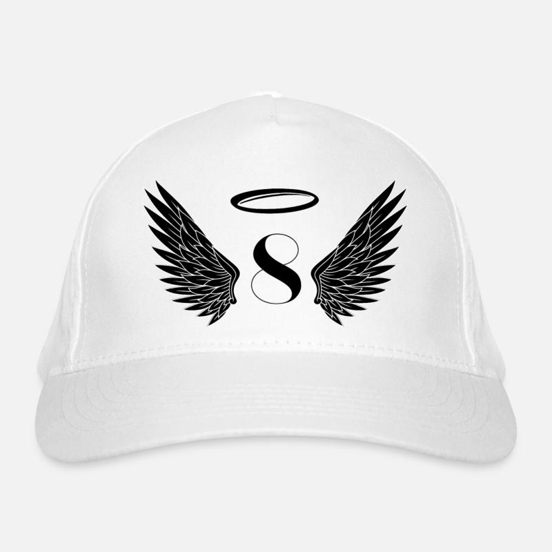 Numéro 8 ange - 8e anniversaire ailes Casquette classique bio