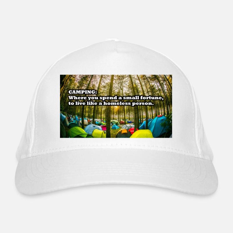 Camping Organic Baseball Cap