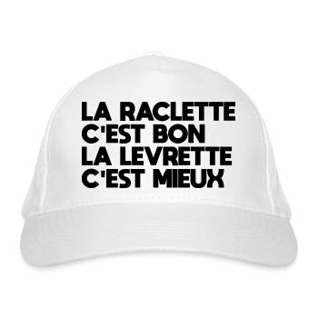La Raclette C'est Bon La Levrette C'est Mieux - Casquette classique bio - blanc - Devant