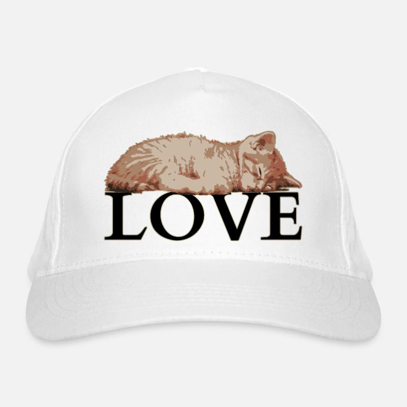 Sleeping Cat LOVE – Cozy Katzenliebe Casquette classique bio
