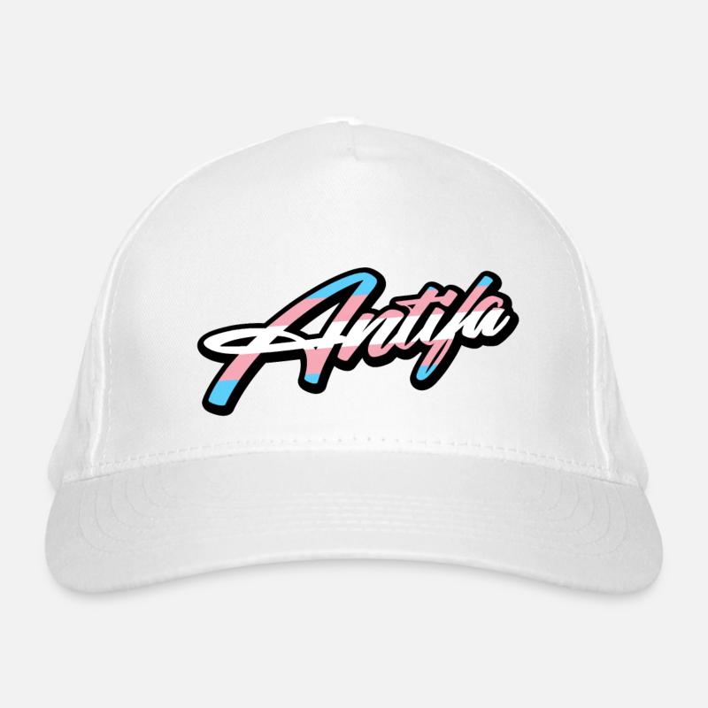 ANTIFA Trans design Organic Baseball Cap