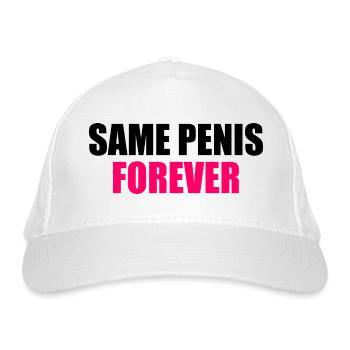 Same penis forever - Bio-Baseballkappe - Weiß - Vorne